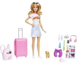 Boneca Barbie Family Loira Conjunto de Viagem Mattel