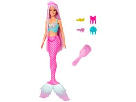 Boneca Barbie Fantasia Sereia Cabelo Longo