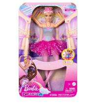 Boneca barbie fantasy bailarina luzes brilhantes rosa hlc25 - mattel