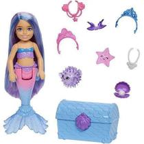 Boneca Barbie Fantasy Chelsea Sereia HHG57 Mattel