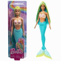 Boneca Barbie Fantasy Sereia com Cabelo Verde e Azul Mattel