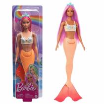 Boneca Barbie Fantasy Sereia Laranja Mattel