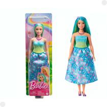 Boneca Barbie Fantasy Vestido Azul Verde HRR07 - Mattel Boneca Barbie Fantasy Vestido Azul Verde HRR07 - Mattel