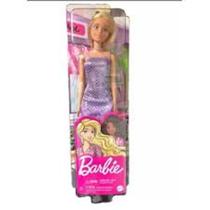 Boneca Barbie Fashion And Beauty - Loira Vestido Lilás Glitter Hjr93 (42304)