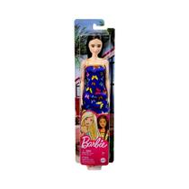Boneca Barbie Fashion Básica Vestido Azul HBV06 Mattel