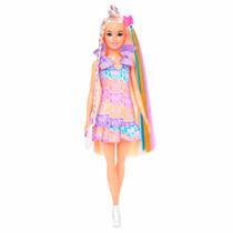 Boneca Barbie Fashion Coleção Penteado Colorido Fun &amp Fancy JCT72 - Mattel