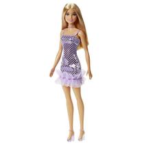 Boneca - Barbie - Fashion e Beauty - Glitz Vestido de Noite Lilas MATTEL