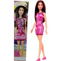 Boneca Barbie Fashion Morena Vestido Barbie 30Cm 3+ Mattel Boneca Barbie Fashion Morena Vestido Barbie 30Cm 3+ Mattel