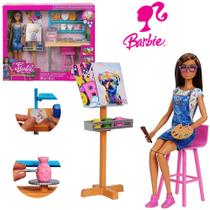 Boneca Barbie Fashion Studio de Arte Criativo Original Mattel Presentes Brinquedo Coleção Menina