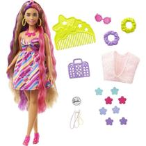 Boneca Barbie Fashion Totally Hair Flor Com acessórios Original Mattel Presentes Coleção