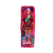 Boneca Barbie Fashionista 157 Vaqueira Vestido Xadrez GRB49 - Mattel