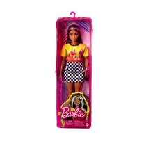 Boneca Barbie Fashionista 179 Cabelo Longo Mechas Hbv13