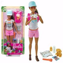 Boneca Barbie Fashionista Acampamento Com Cachorrinho Mattel