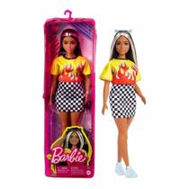 Boneca Barbie Fashionista Camiseta Chamas 179 FBR37 Mattel