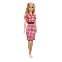 Boneca Barbie Fashionista com Estojo - Conjunto Saia e Blusa - Loira - 169 - Mattel