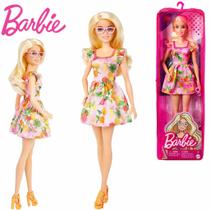 Boneca Barbie Fashionista Loira De Óculos 181 FBR37 Mattel