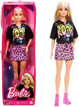 Boneca Barbie Fashionista Loira - Roupa de Rock - Mattel