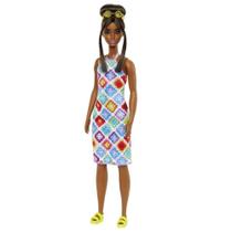 Boneca Barbie Fashionista Vestido c/ Losango Mattel Original Boneca Barbie Fashionista Vestido c/ Losango Mattel Original