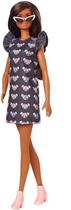 Boneca Barbie Fashionistas 140 Vestido Ratinhos