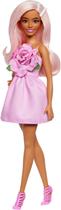 Boneca Barbie Fashionistas 238 vestido rosa sem alças Boneca Barbie Fashionistas 238 vestido rosa sem alças