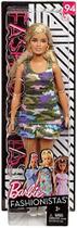 Boneca Barbie Fashionistas 94 Loira Cabelo Curto + Roupas Coloridas
