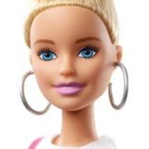 Boneca Barbie Fashionistas Loira Cabelo Coque Vestido Glow GHW56 - Mattel (15071)