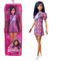 Boneca Barbie Fashionistas Menina Moderna Cabelo Azul