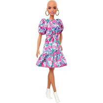 Boneca Barbie Fashionistas Sem Cabelo Vestido Floral GHW64 - Mattel (15064)