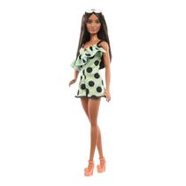 Boneca Barbie Fashionistas Vestido Verde e com Bolinhas 200 -MATTEL