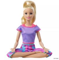 Boneca Barbie Feita para Mexer Loira To Move Articulada - Mattel