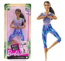 Boneca Barbie Feita Para Mexer Morena Roxa - Mattel