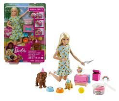 Boneca Barbie Festa de Aniversário dos Cachorrinhos Com Acessórios - Puppy Party - Mattel - GXV75