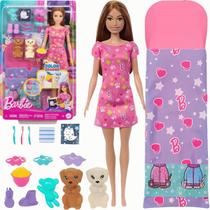 Boneca Barbie Festa do Pijama Com Cachorrinho 3+ Mattel