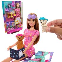 Boneca barbie Festa do Pijama com Filhotes HXN01