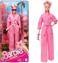 Boneca Barbie Filme Coleção Macacão Rosa Loira Mattel Hrf29