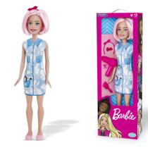 Boneca barbie gigante 70cm profissões large doll pupee