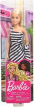 Boneca Barbie Glitter Loira Vestido Listrado FXL68 - Mattel (3578)