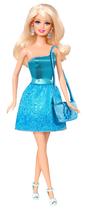 Boneca Barbie Glitz Blue Dress Signature Party com acessório