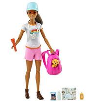 Boneca Barbie Hiking Exclusiva com Acessórios Incríveis - Presente para Crianças de 3 a 7 anos