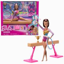 Boneca Barbie I Can Be Ginasta Morena C/Acessórios 3+ Mattel