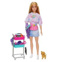 Boneca Barbie IT Takes TWO Malibu Estilista de Cabelo Mattel HNK95