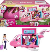 Boneca Barbie Jatinho De Aventuras Com Boneca Piloto - Dreamhouse Adventures - Avião da Barbie - Mattel - GJB33