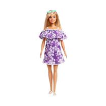 Boneca barbie loira 50 anos malibu loves the ocean - mattel grb36/hlp92/grb35