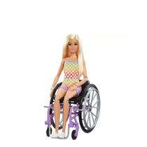 Boneca Barbie Loira Cadeira de Rodas n. 194 Mattel