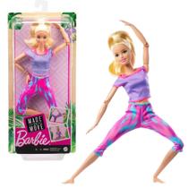 Boneca Barbie Loira Feita Para Mexer Com 22 Pontos De Articulação Mattel