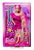 Boneca Barbie Loira Totally Hair Neon Com Acessórios Mattel HKT96