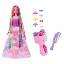 Boneca Barbie Magical Braided Hair com extensões de arco-íris JCW55 Boneca Barbie Magical Braided Hair com extensões de arco-íris JCW55