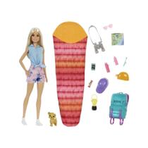 Boneca Barbie Malibu - Dia de Acampamento - Loira HDF72 - Mattel