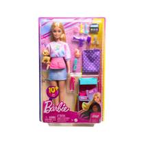 Boneca Barbie Malibu Estilista Acessórios Cabelo e Maquiagem HNK95 Mattel