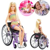 Boneca Barbie Malibu Fashionista Articulada Cadeirante